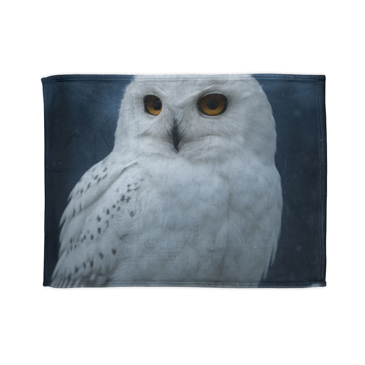 Twilight Watcher Snowy Owl trendy patterned blankets
