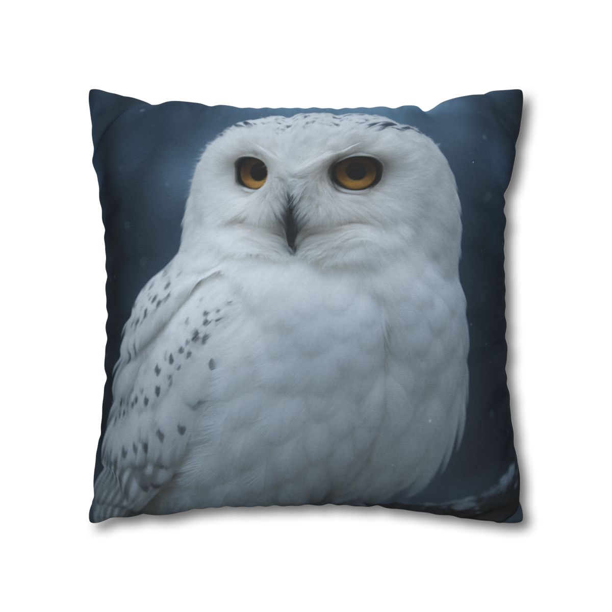 Twilight Watcher Snowy Owl personalized pillow covers