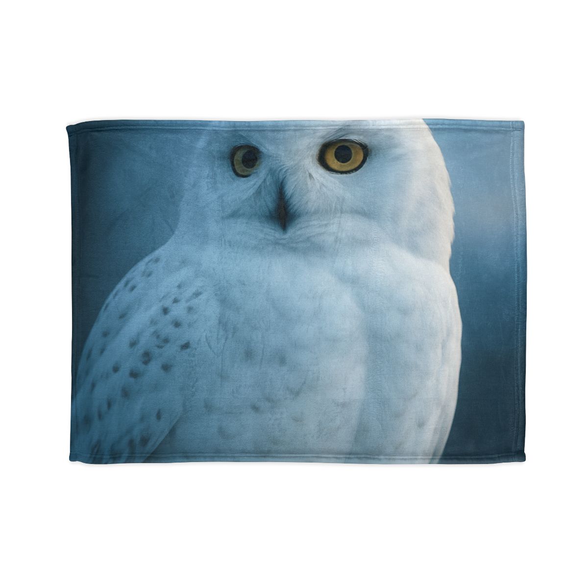 Twilight Watcher Snowy Owl decorative home blankets