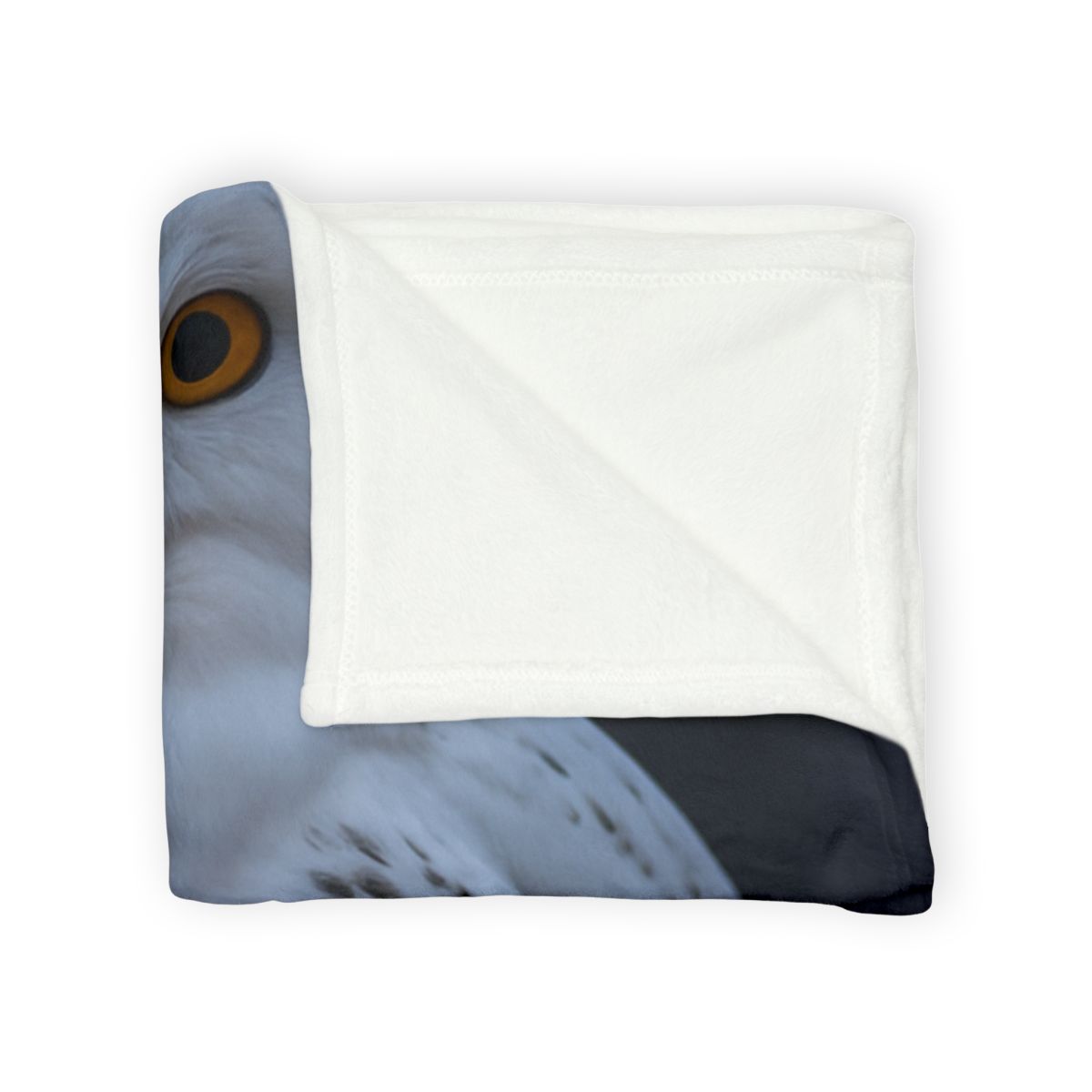 Twilight Watcher Snowy Owl soft fleece blankets