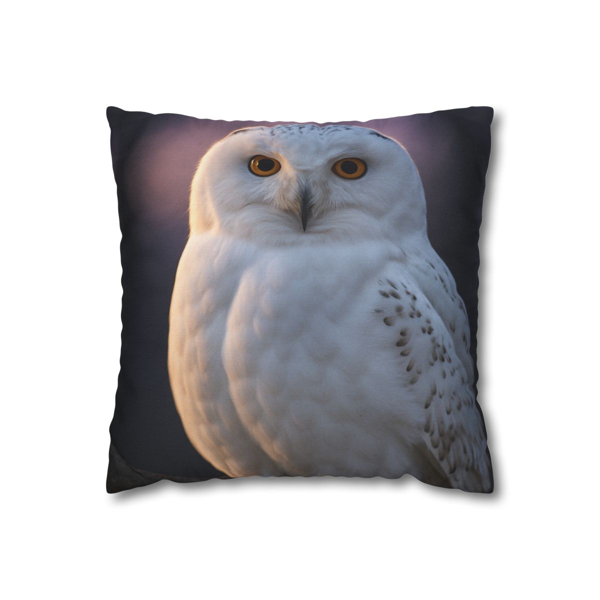 Twilight Watcher Snowy Owl unique gift pillow cases