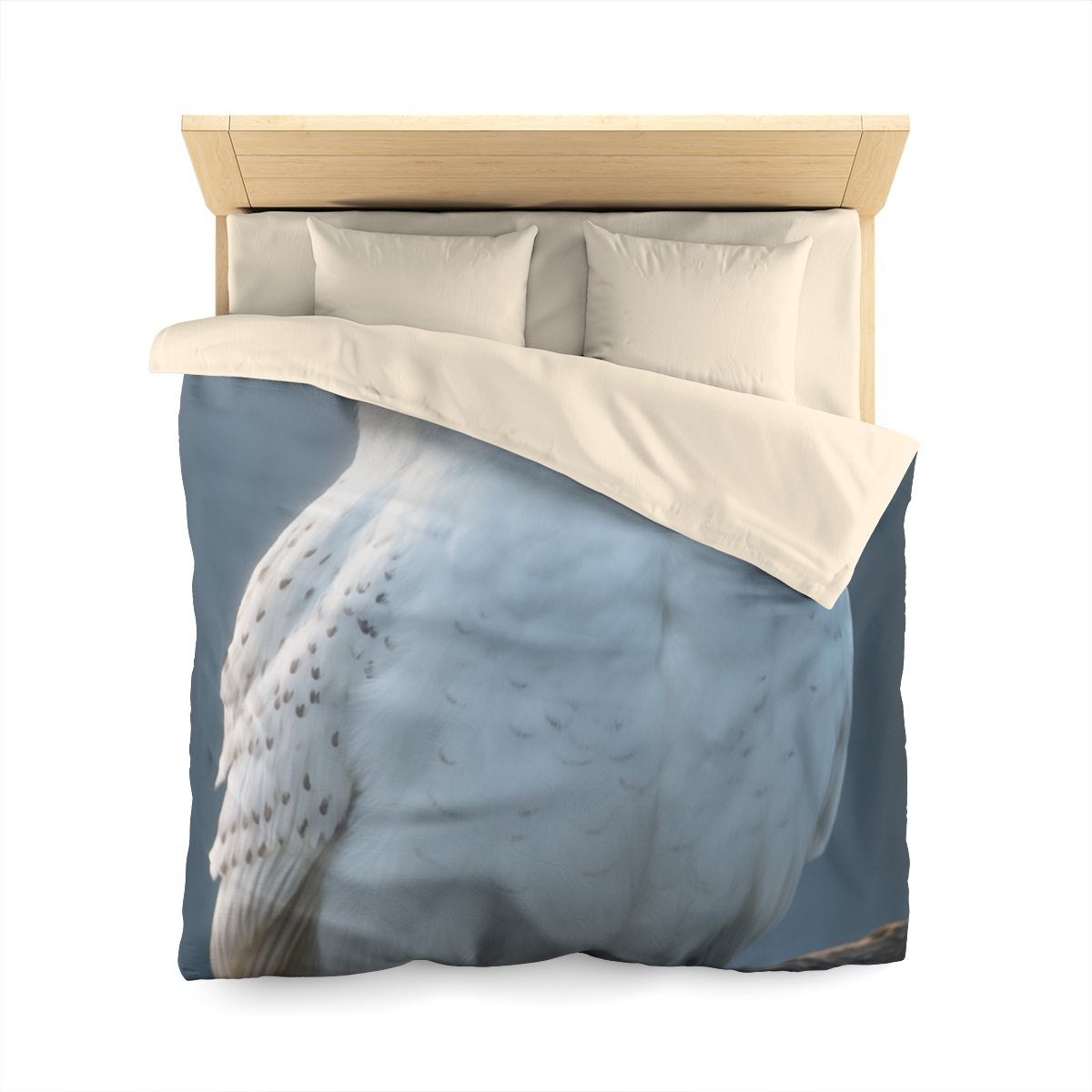 Twilight Watcher Snowy Owl unique patterned duvets