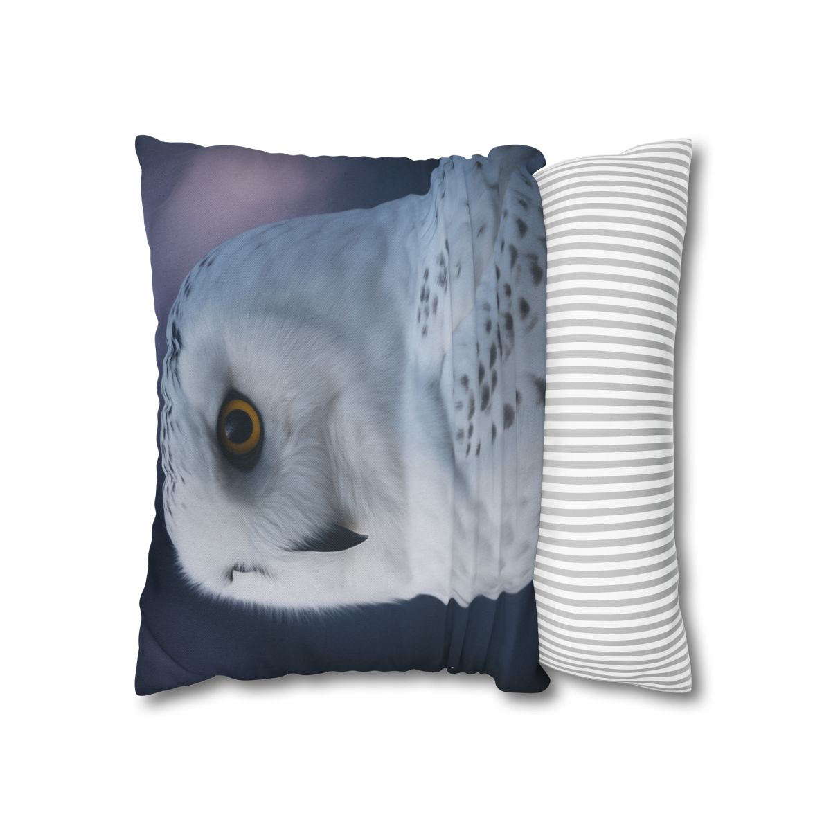 Twilight Watcher Snowy Owl stylish decorative pillowcases