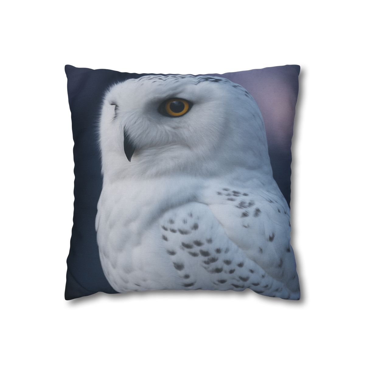 Twilight Watcher Snowy Owl stylish decorative pillowcases