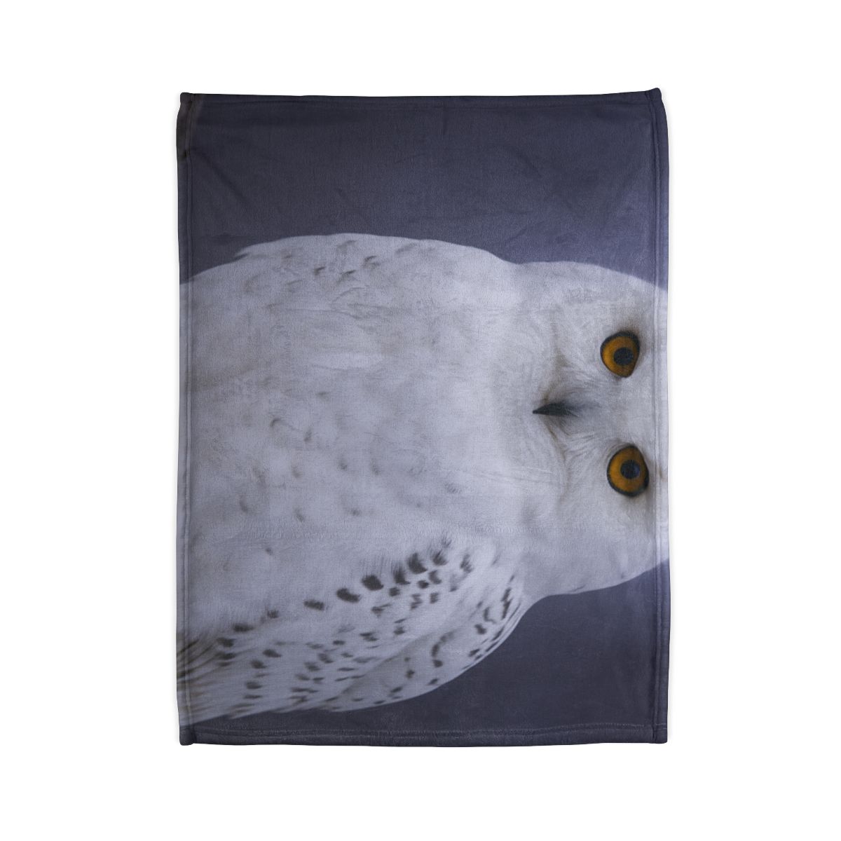 Twilight Watcher Snowy Owl trendy patterned blankets