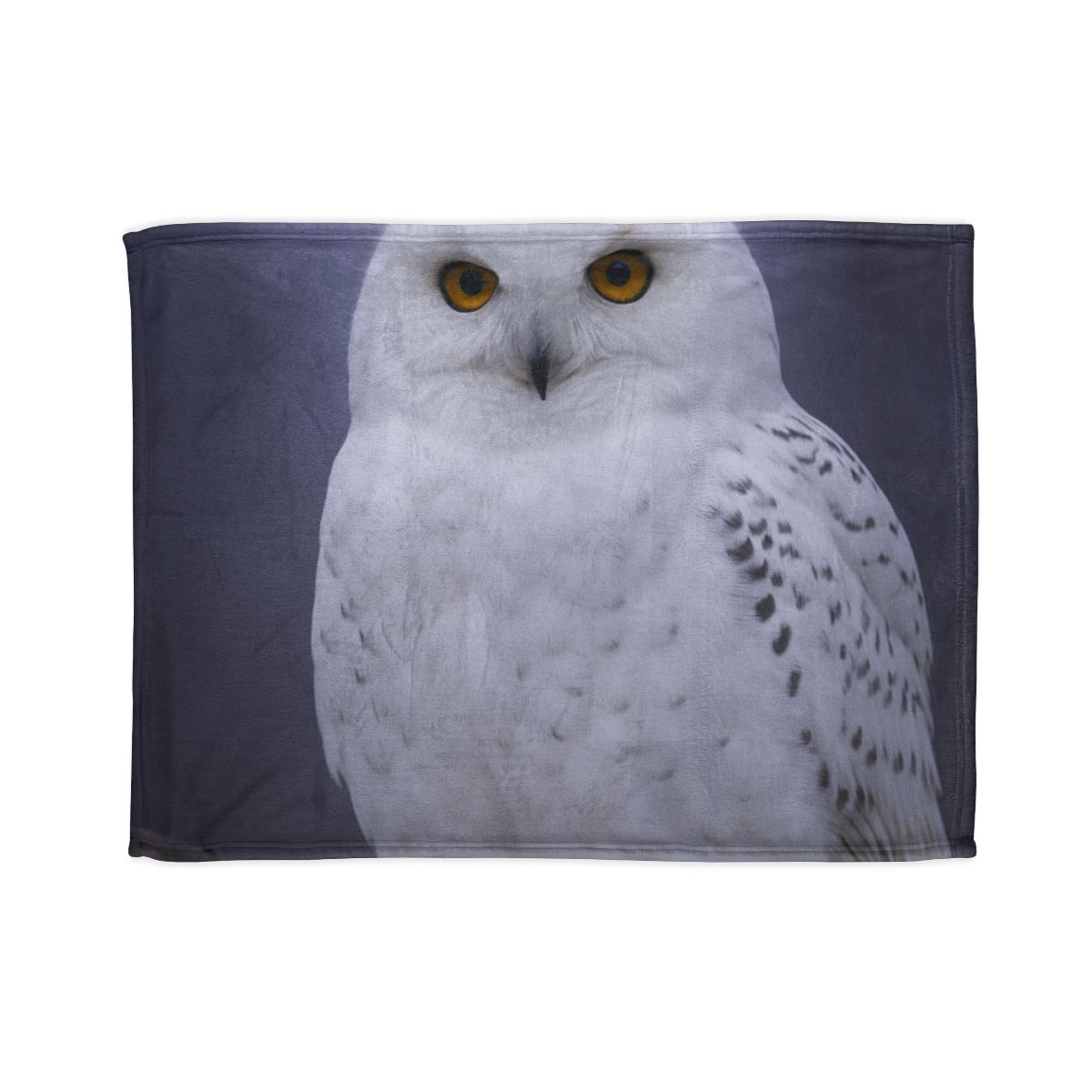 Twilight Watcher Snowy Owl trendy patterned blankets