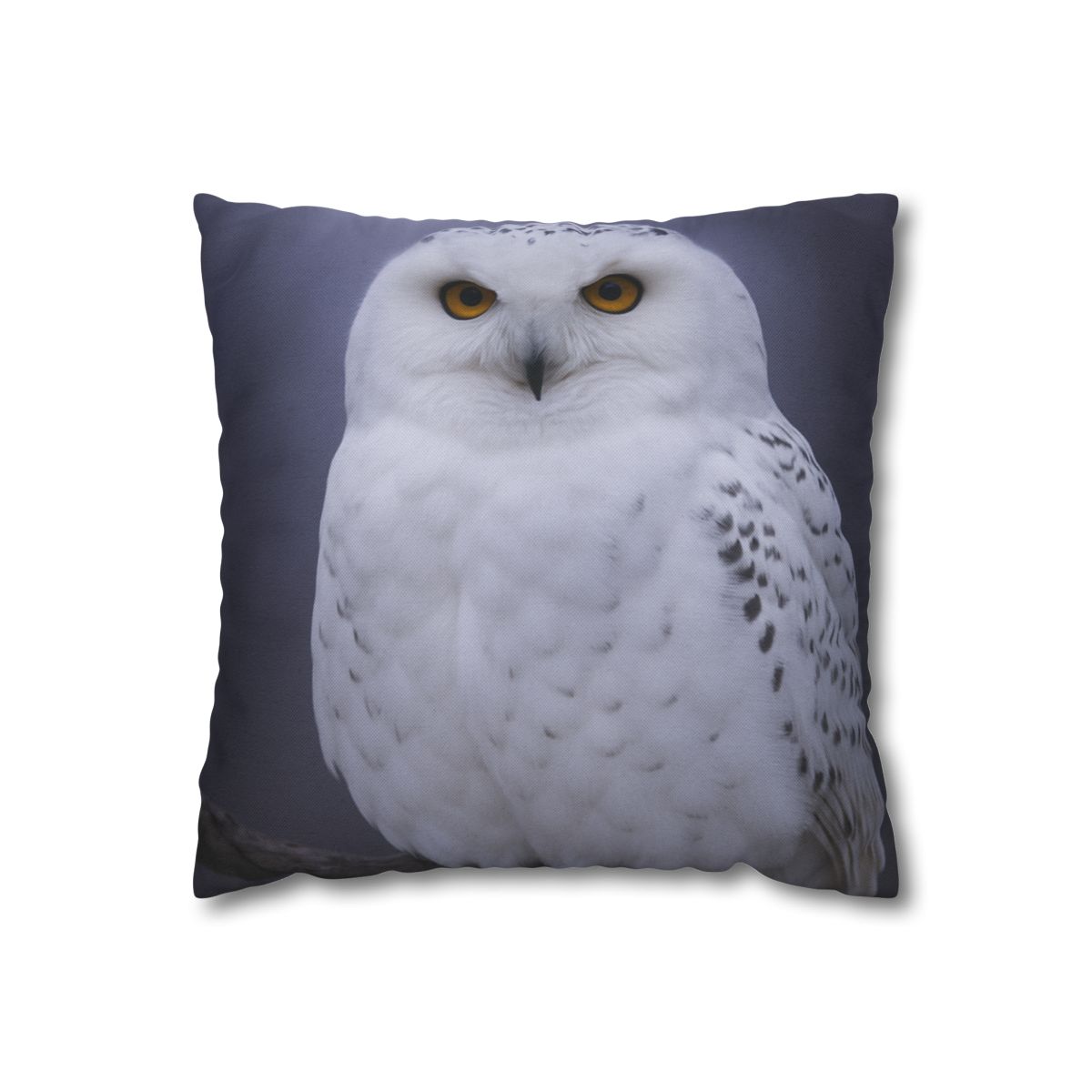 Twilight Watcher Snowy Owl comfortable bedding pillow covers