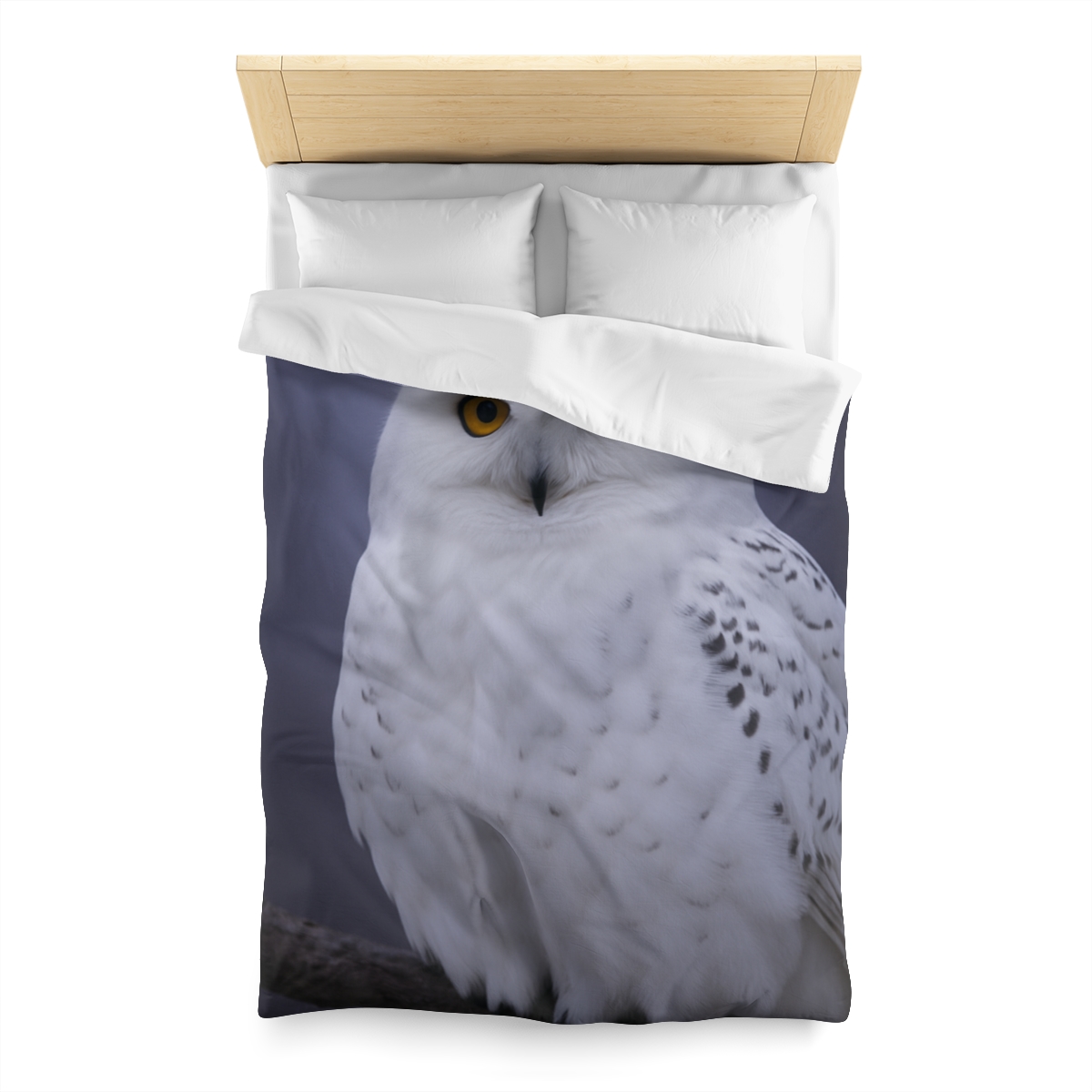 Twilight Watcher Snowy Owl soft comforter duvets