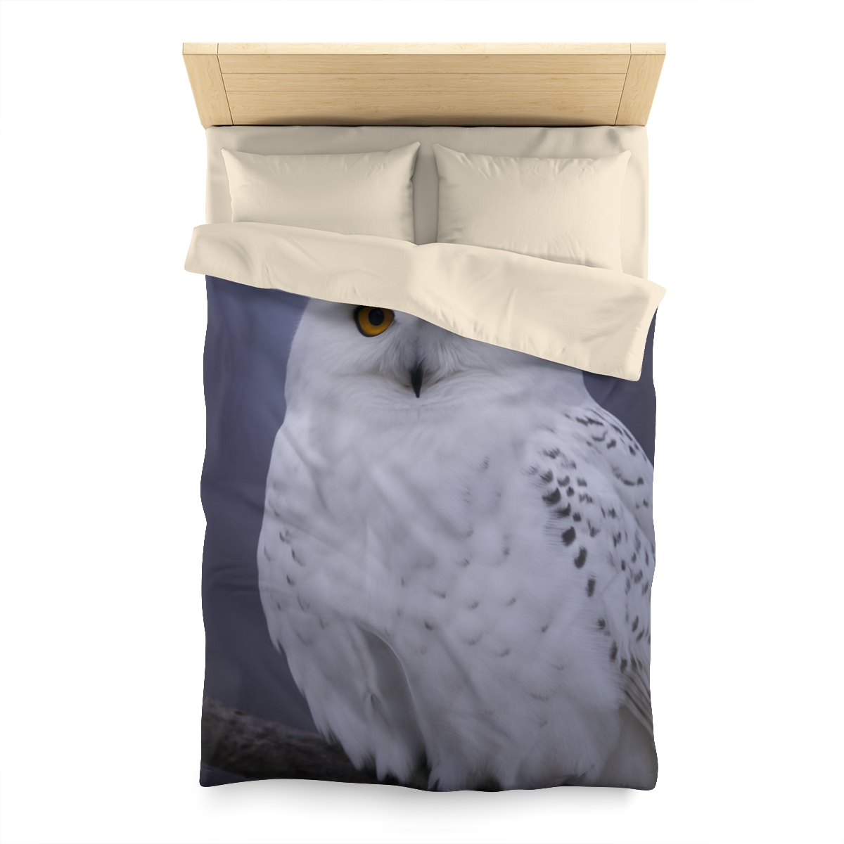 Twilight Watcher Snowy Owl soft comforter duvets