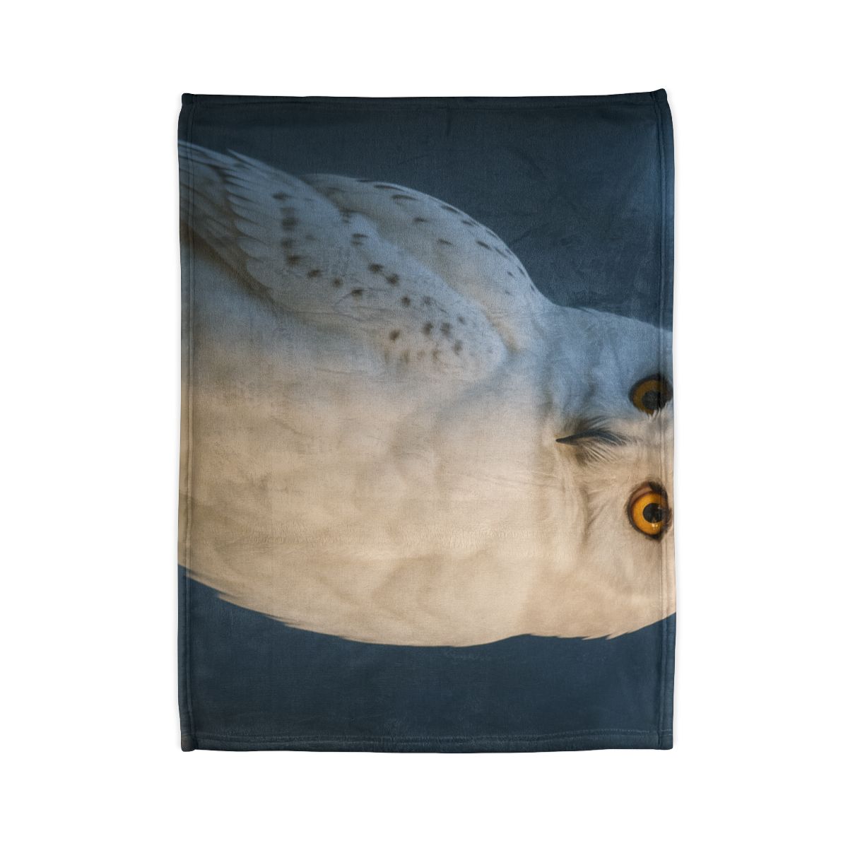 Twilight Watcher Snowy Owl soft fleece blankets