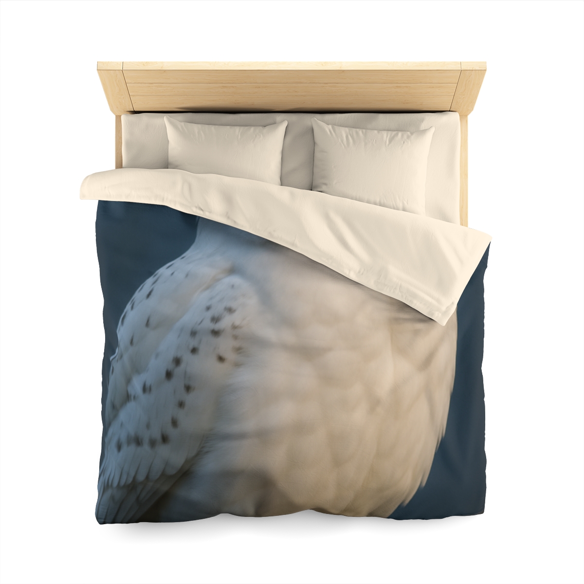 Twilight Watcher Snowy Owl warm winter duvets