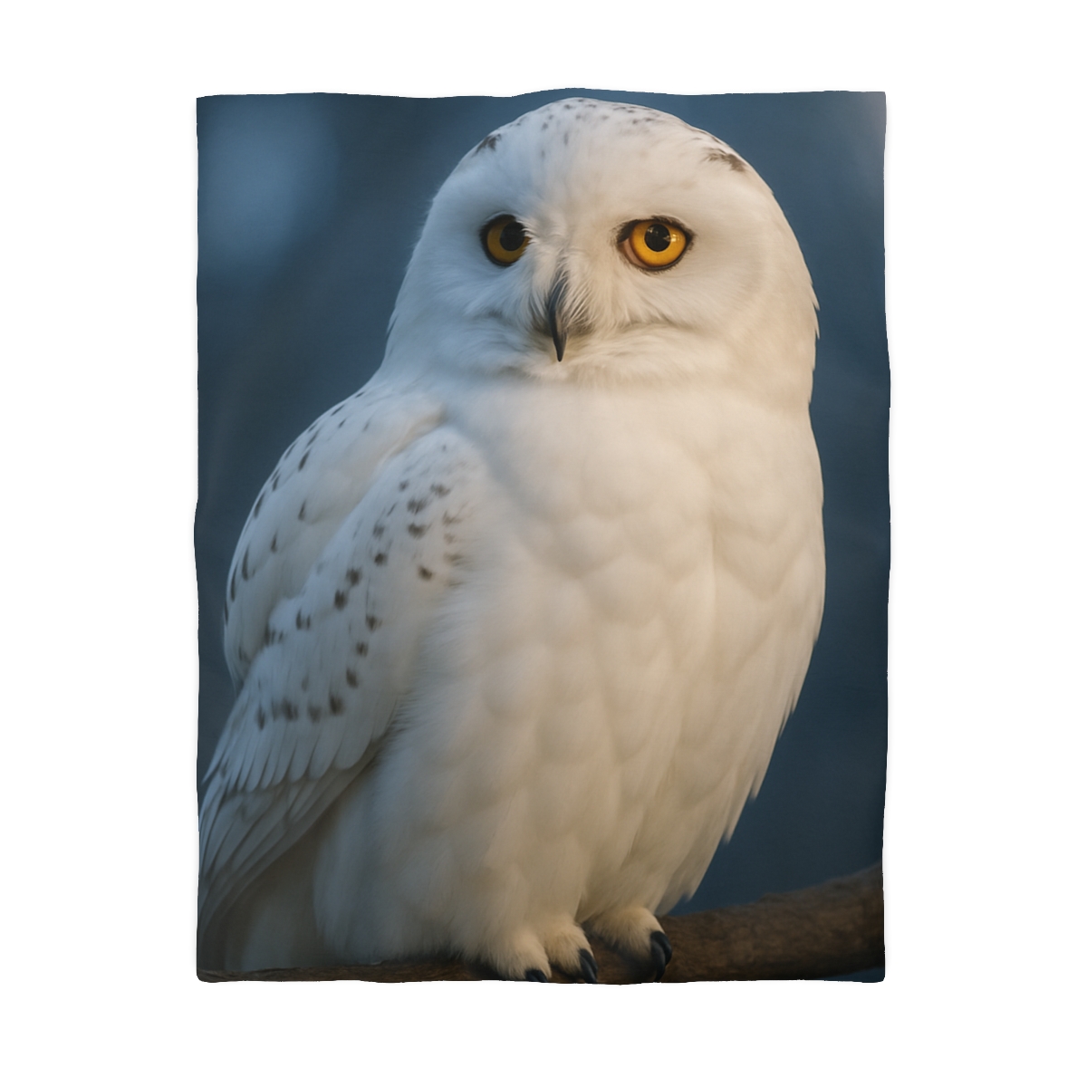 Twilight Watcher Snowy Owl warm winter duvets