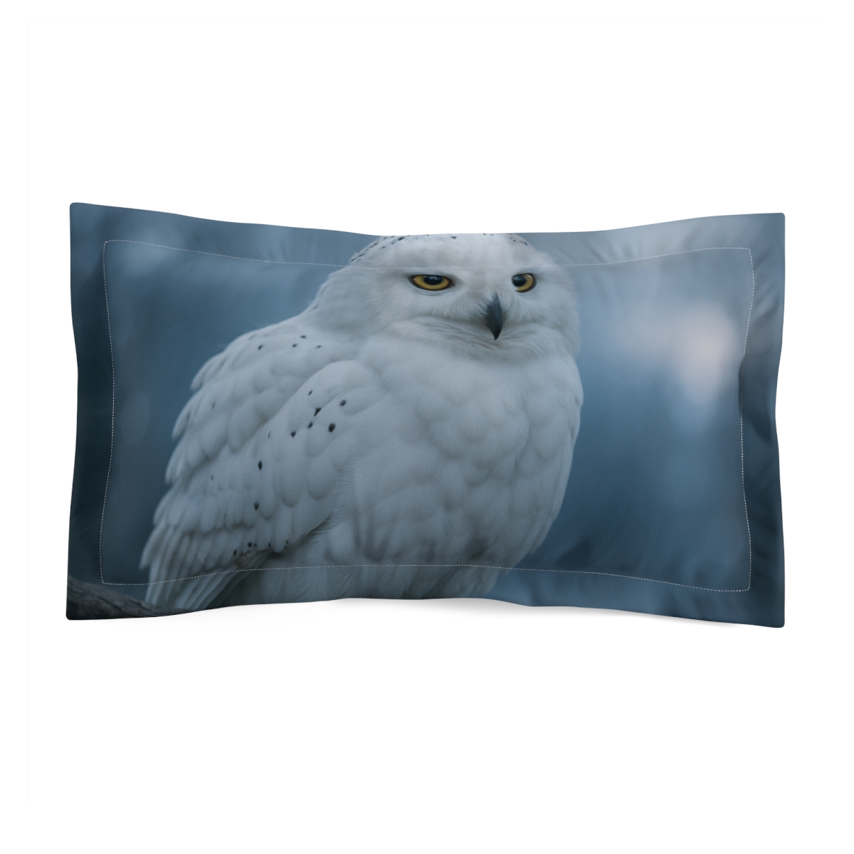 Twilight Watcher Snowy Owl stylish throw pillows