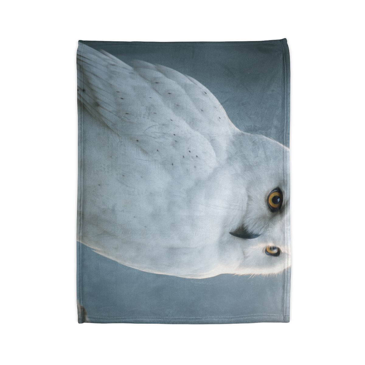 Twilight Watcher Snowy Owl soft fleece blankets