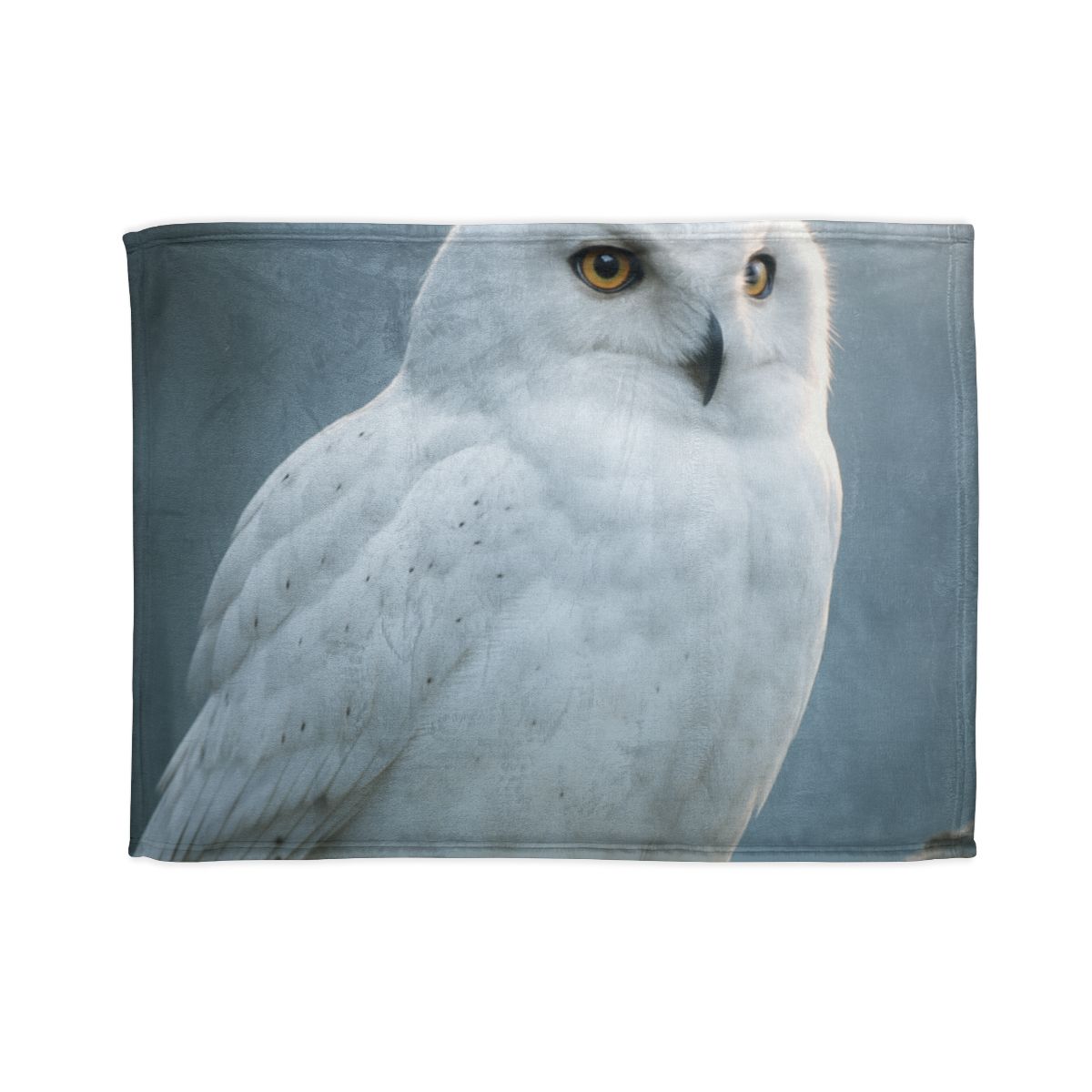 Twilight Watcher Snowy Owl soft fleece blankets