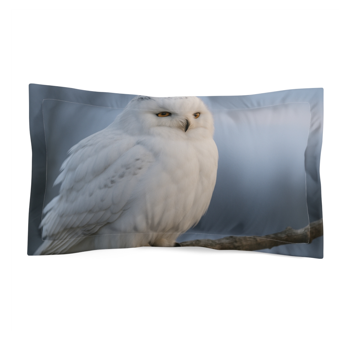 Twilight Watcher Snowy Owl trendy accent pillows