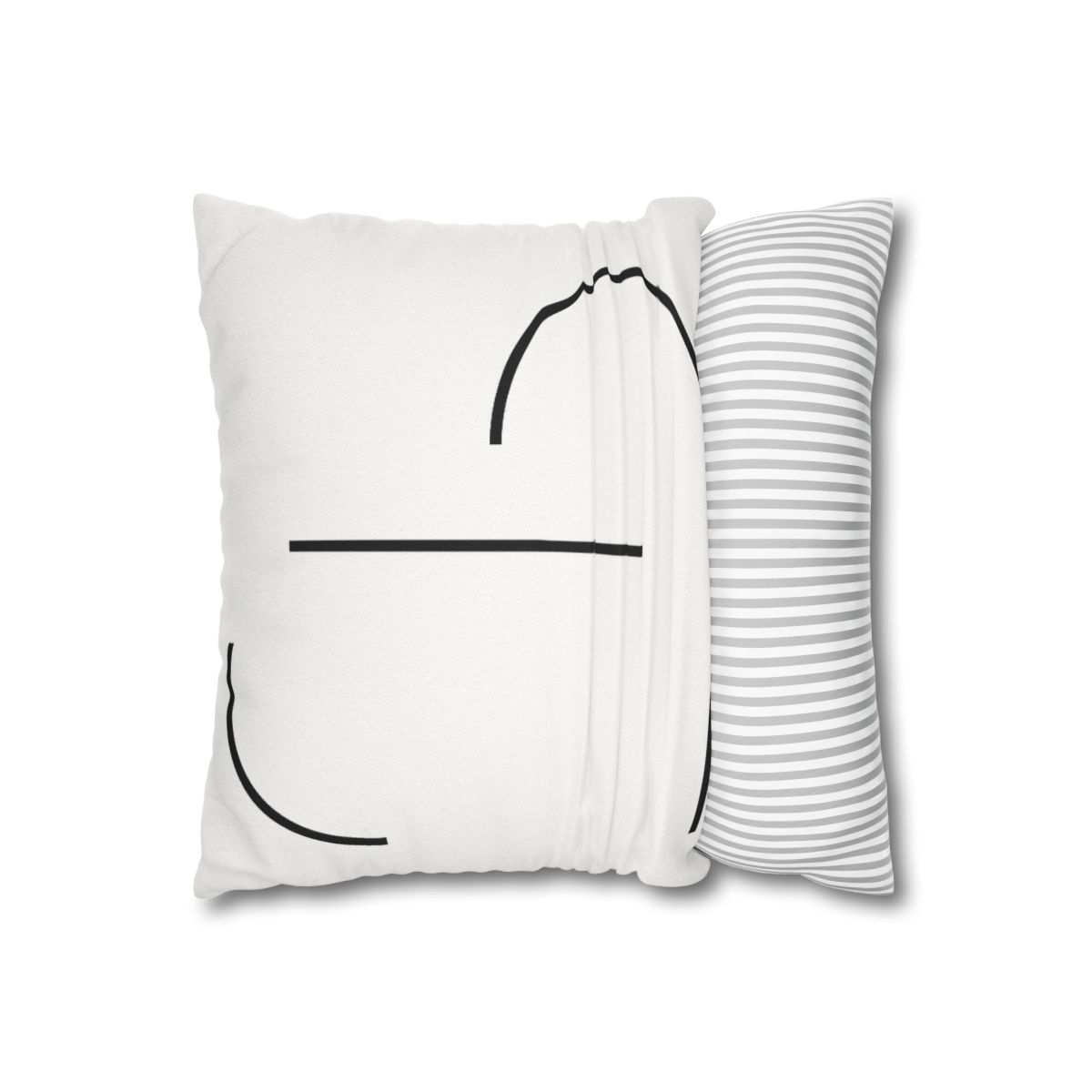 Twin Arc Horizon Offset stylish decorative pillowcases