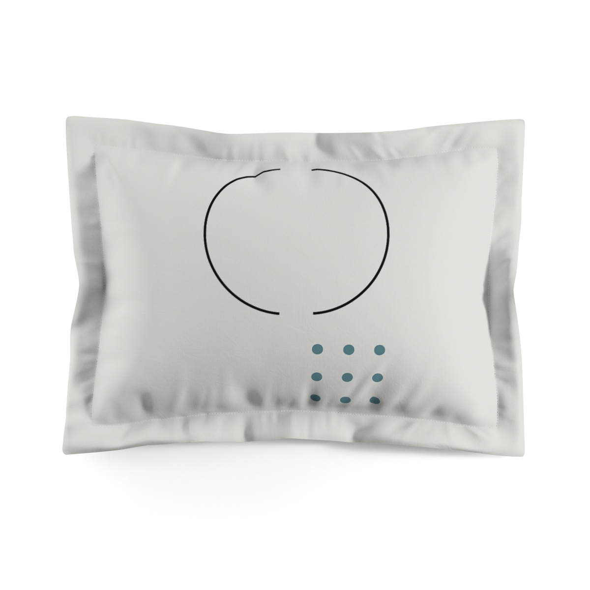 Twin Arc Offset Grid personalized decorative pillows