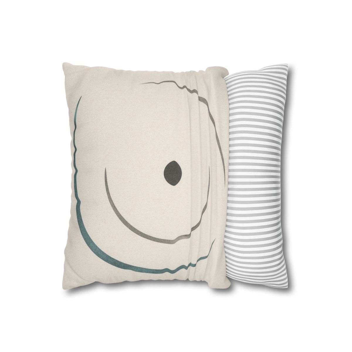 Twin Arcs And Centered Dot soft cotton pillow cases