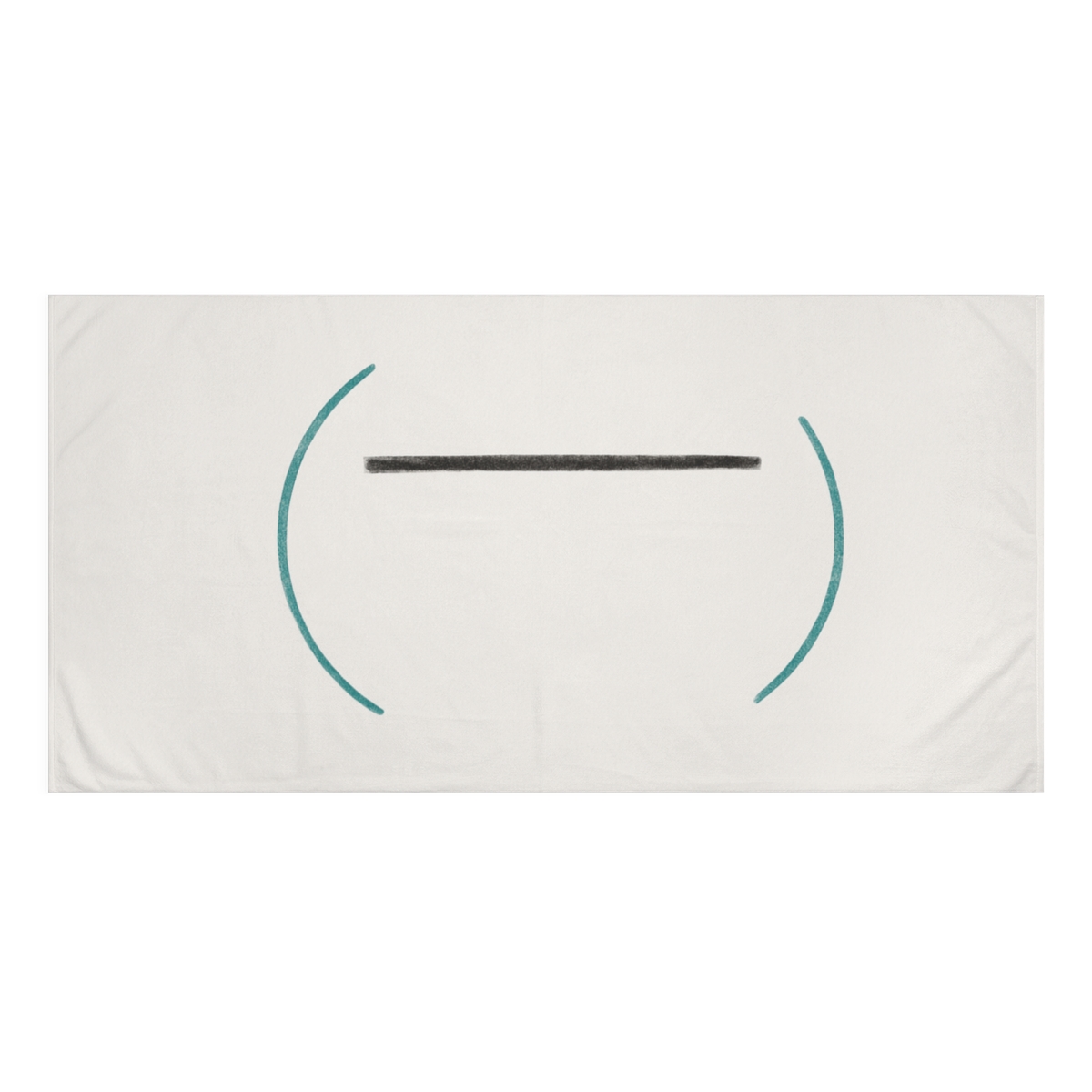 Twin Arcs And Centered Line soft cotton towels