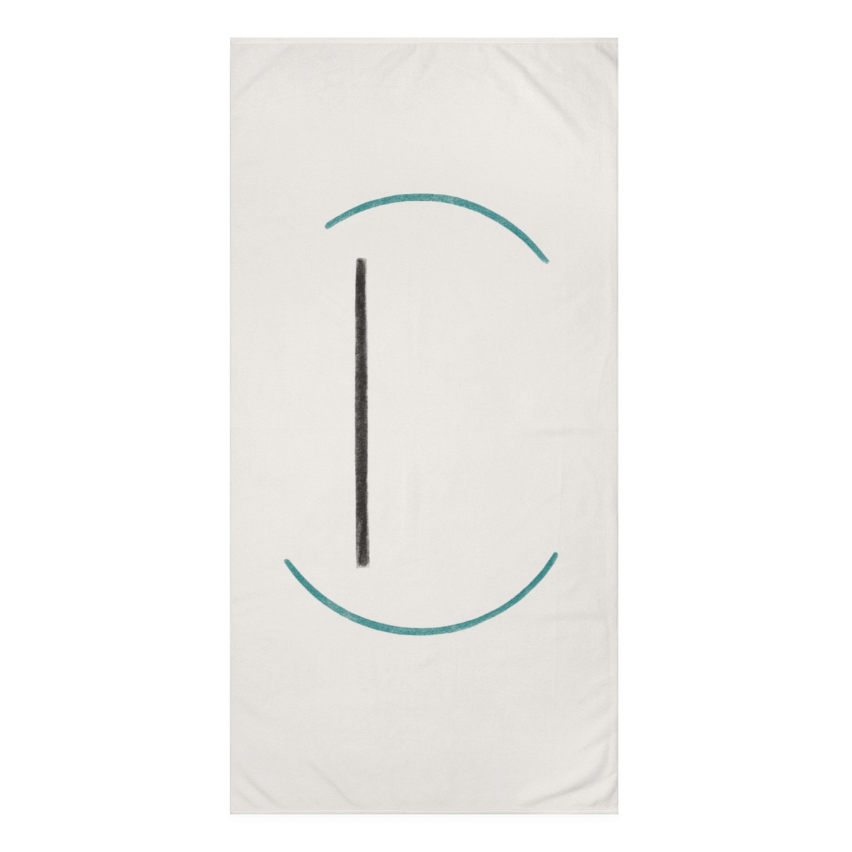 Twin Arcs And Centered Line soft cotton towels
