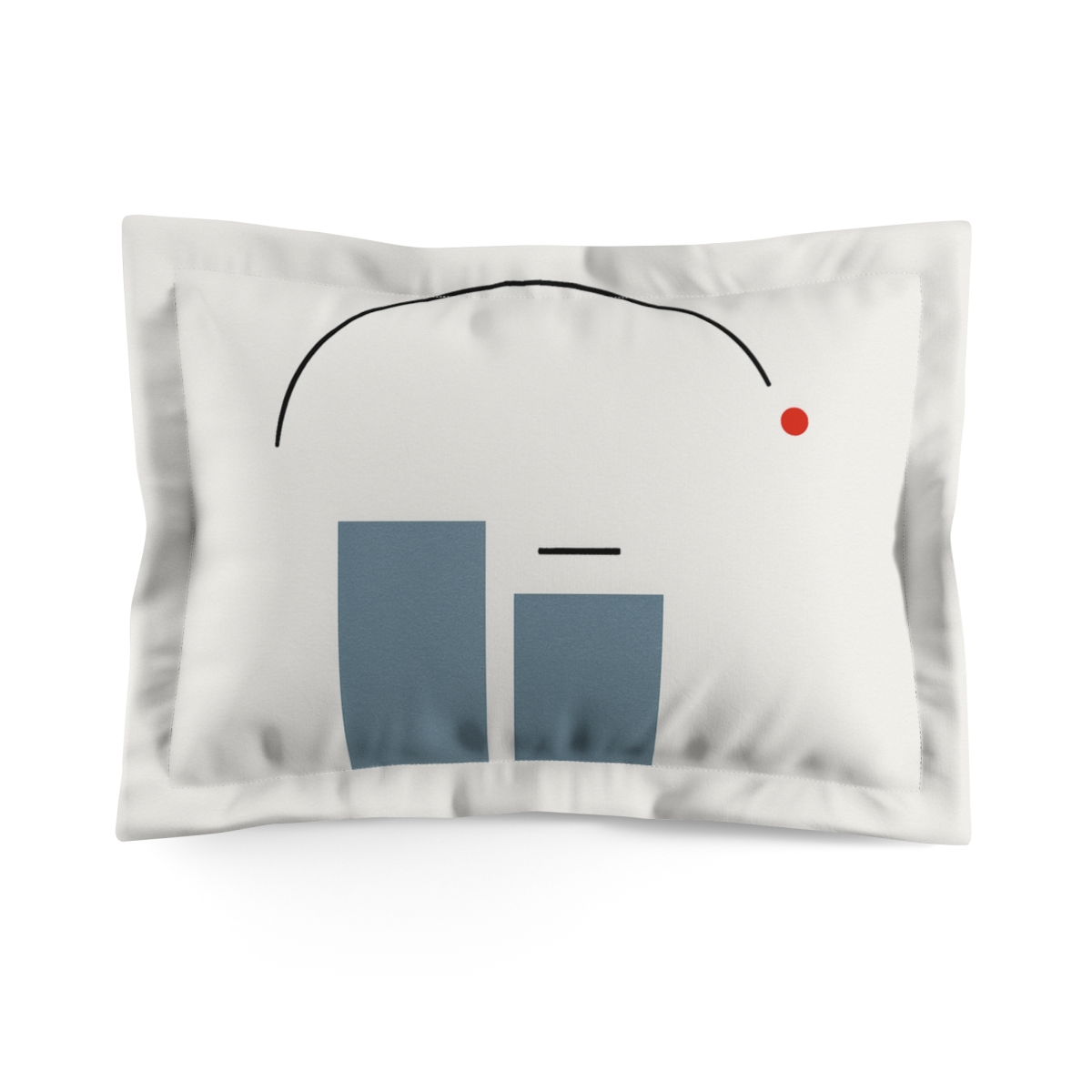 Twin Blocks Under Partial Arc designer printed pillows