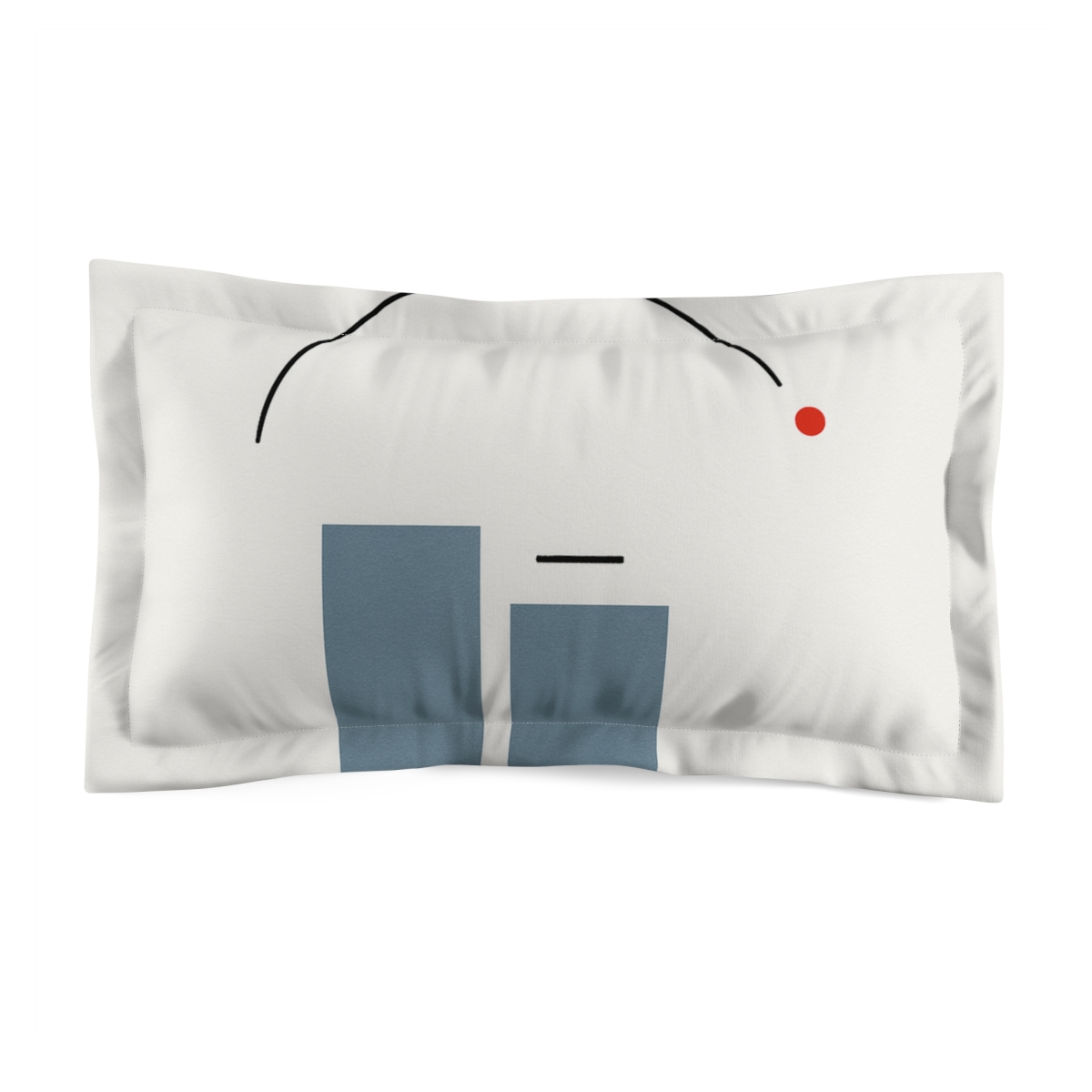 Twin Blocks Under Partial Arc designer printed pillows