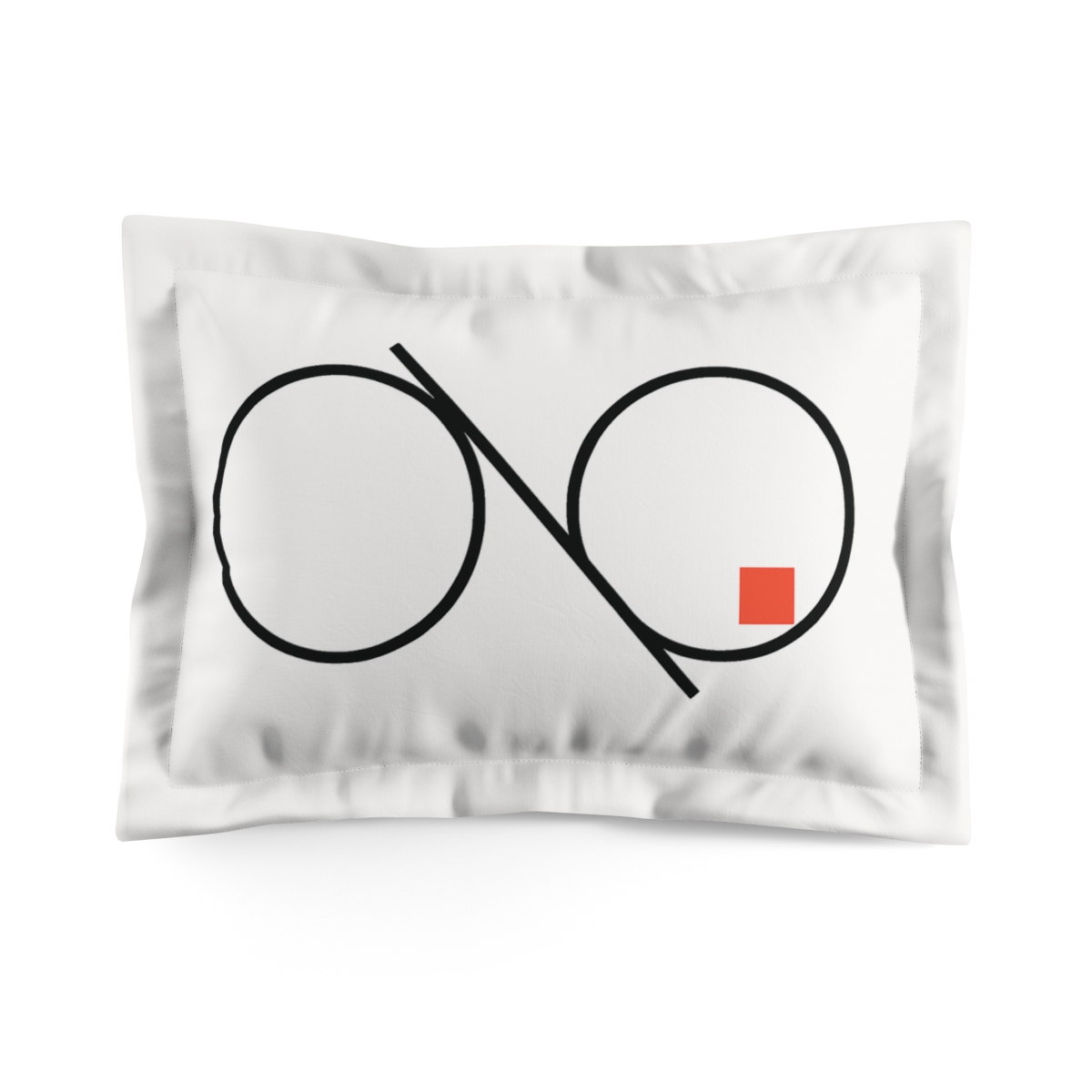 Twin Circles With Diagonal Divider Bar custom pillows