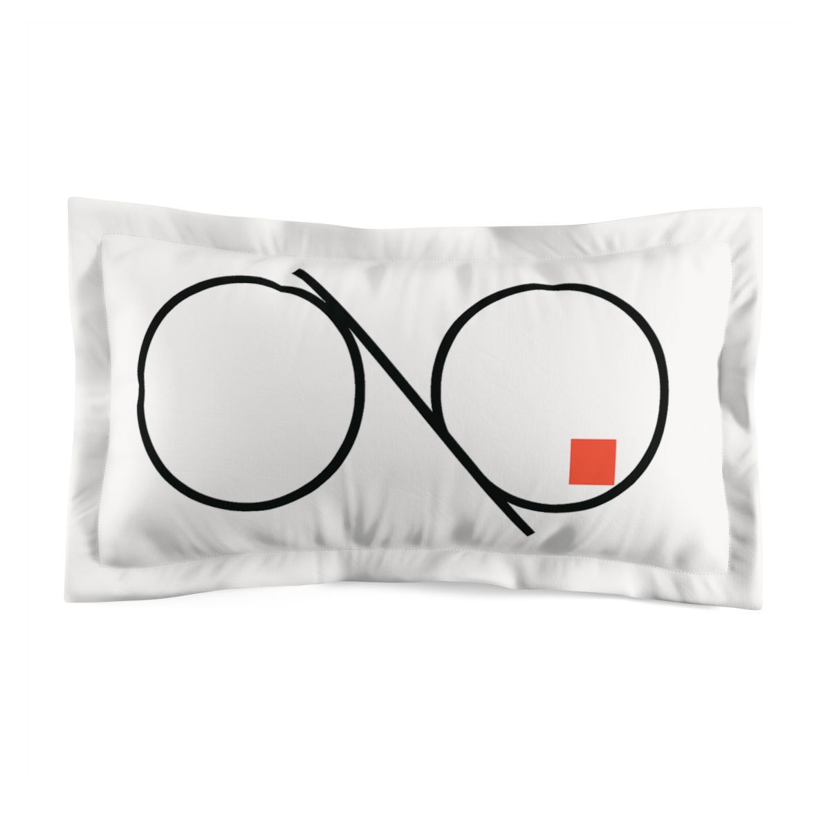 Twin Circles With Diagonal Divider Bar custom pillows
