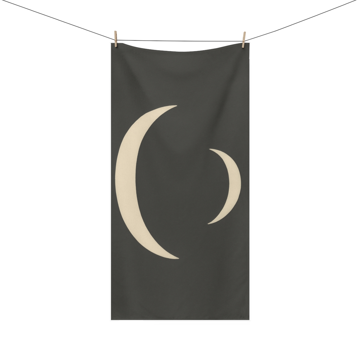 Twin Crescent Alignment soft cotton towels