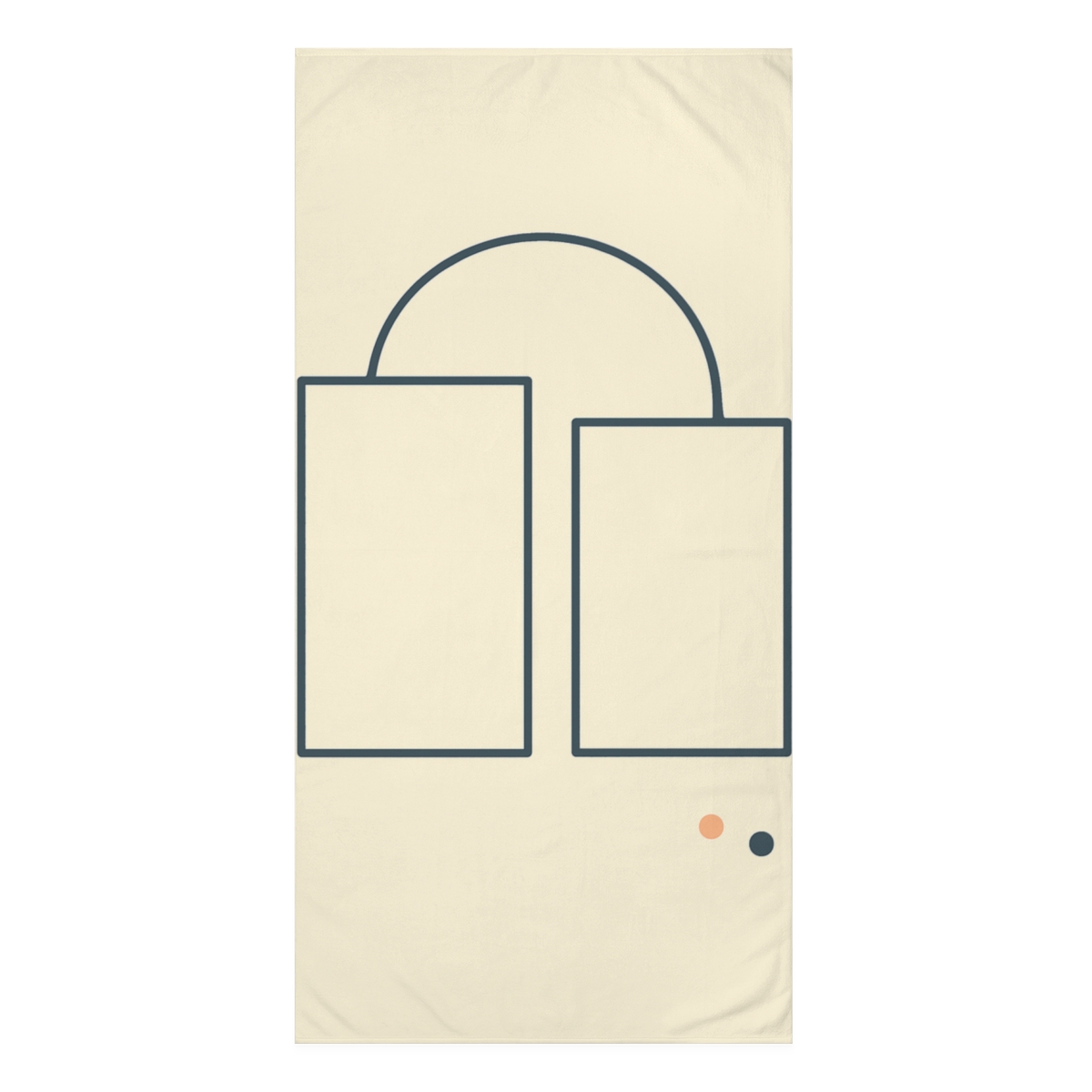 Twin Rectangles With Tidal Arc comfortable face towels