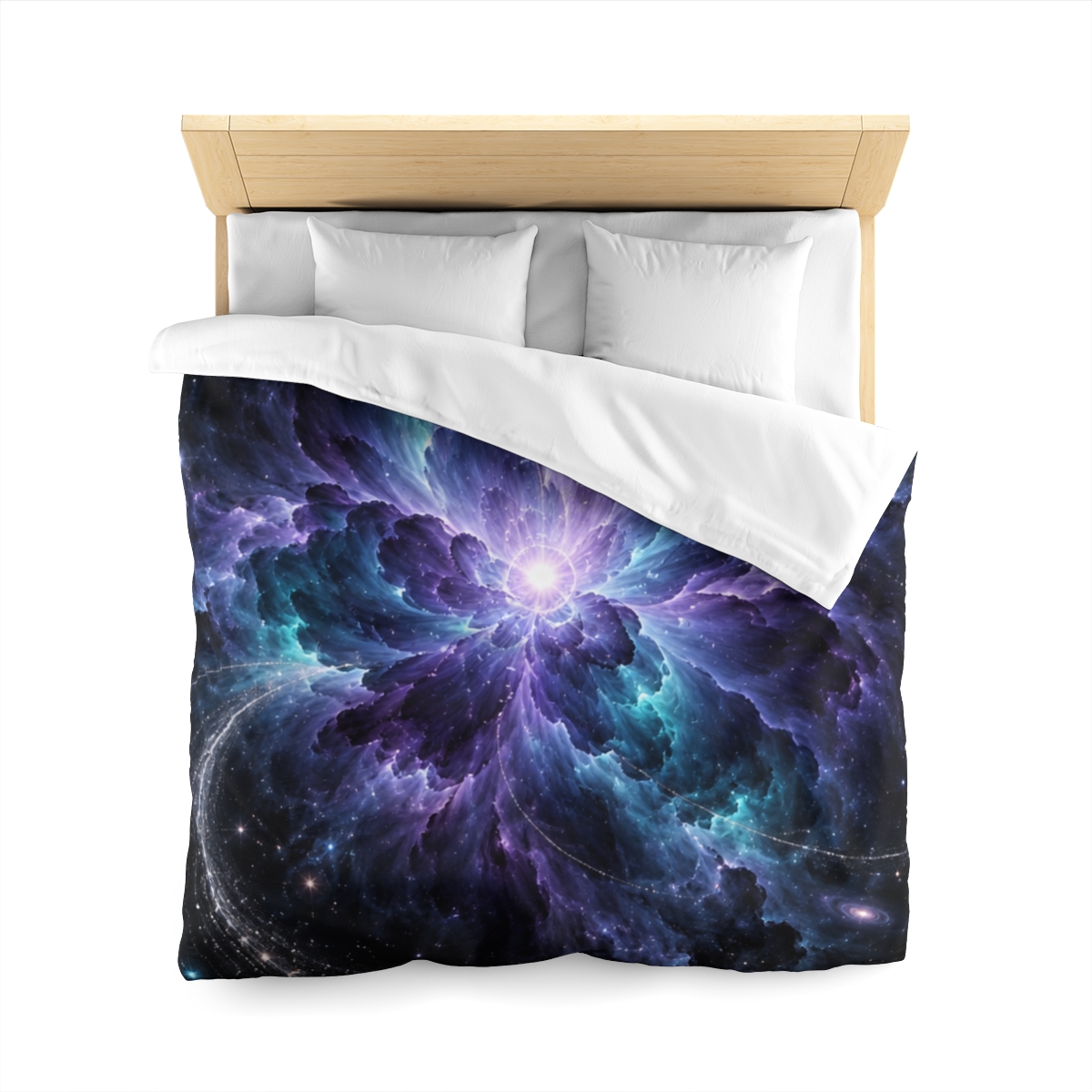 Ultraviolet Void Bloom stylish duvet covers [AI-1e7ab87c-f4492667fd2c]