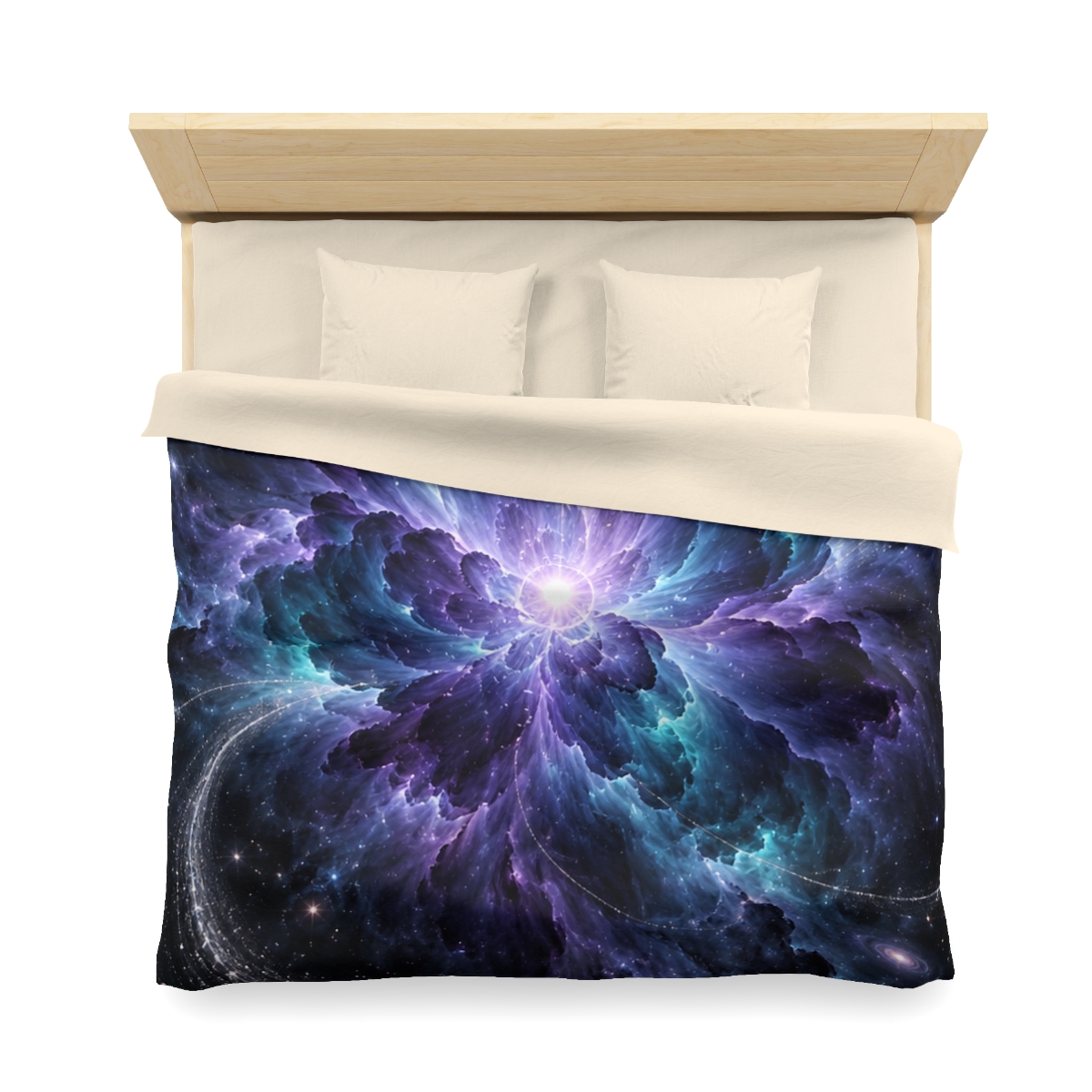Ultraviolet Void Bloom stylish duvet covers [AI-1e7ab87c-6d5b5c574303]