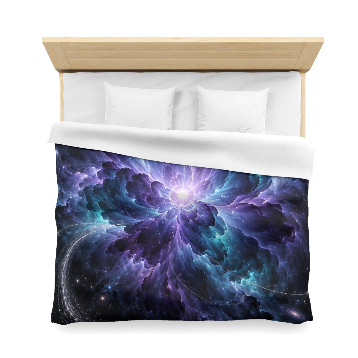 Ultraviolet Void Bloom stylish duvet covers [AI-1e7ab87c-6c61f2848cec]
