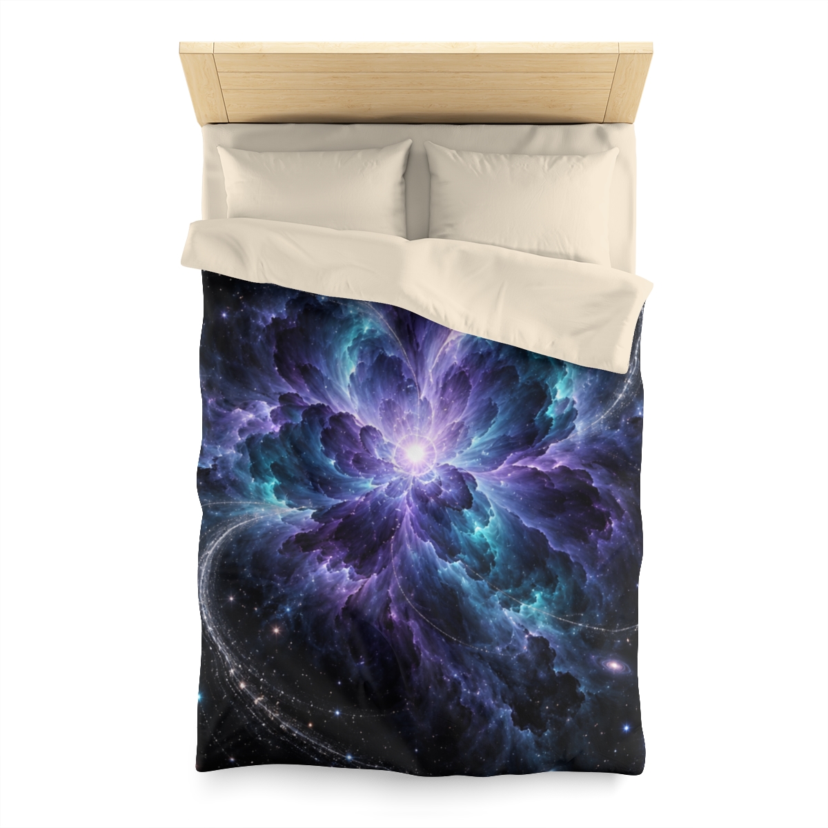 Ultraviolet Void Bloom stylish duvet covers [AI-1e7ab87c-59de49675022]