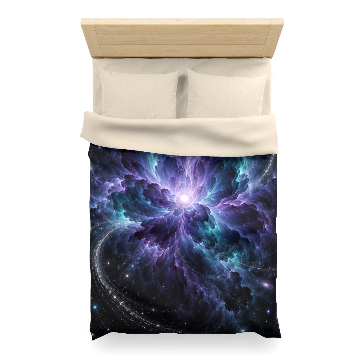 Ultraviolet Void Bloom stylish duvet covers [AI-1e7ab87c-8cf49bc9273e]