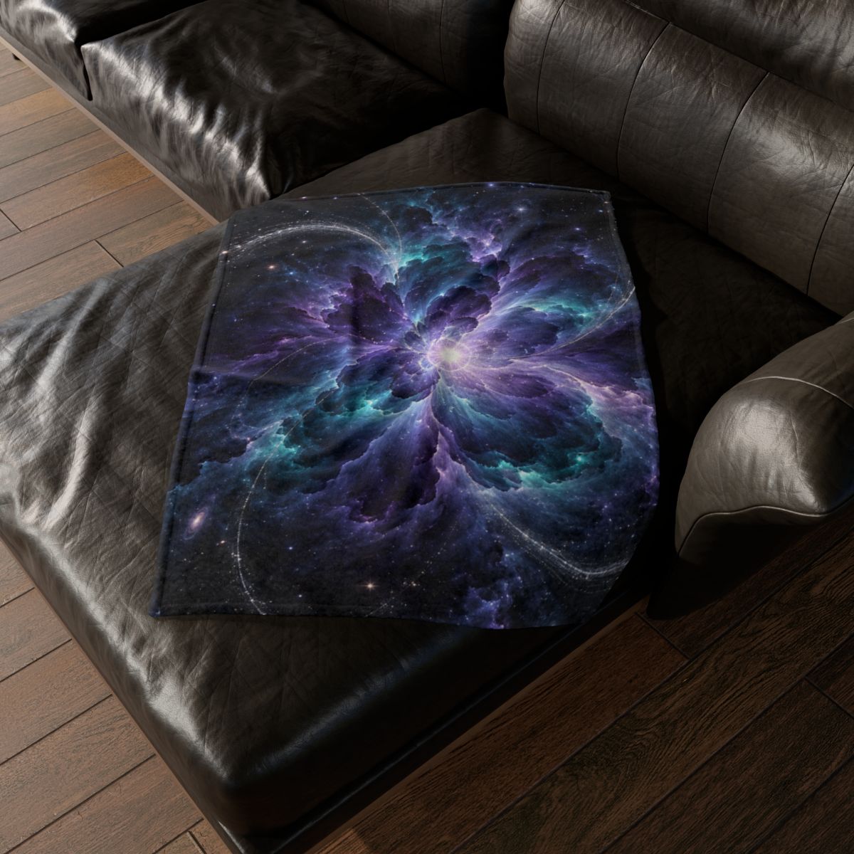 Ultraviolet Void Bloom warm winter blankets [AI-1e7ab87c-46d3c0d1923f]