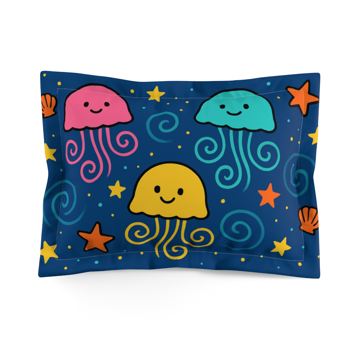 Underwater Galaxy Jellyfish Parade gift pillows for home