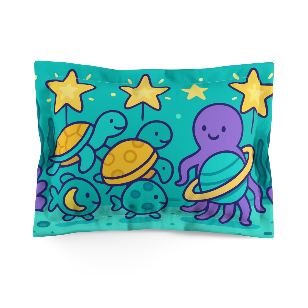 Underwater Galaxy Reef Parade stylish throw pillows