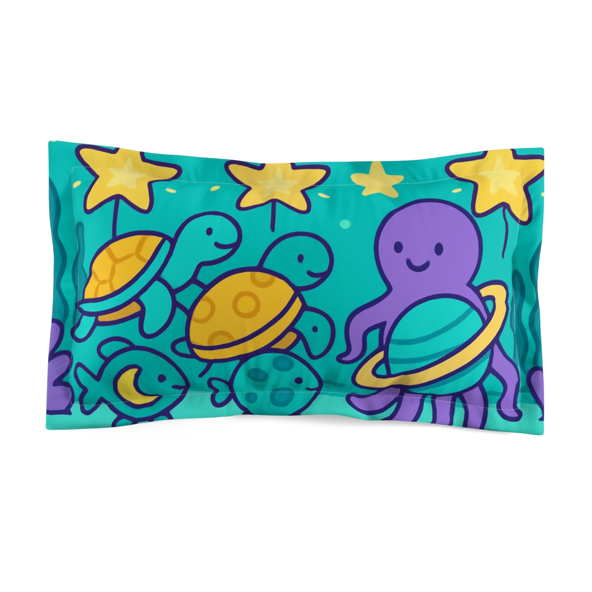 Underwater Galaxy Reef Parade stylish throw pillows