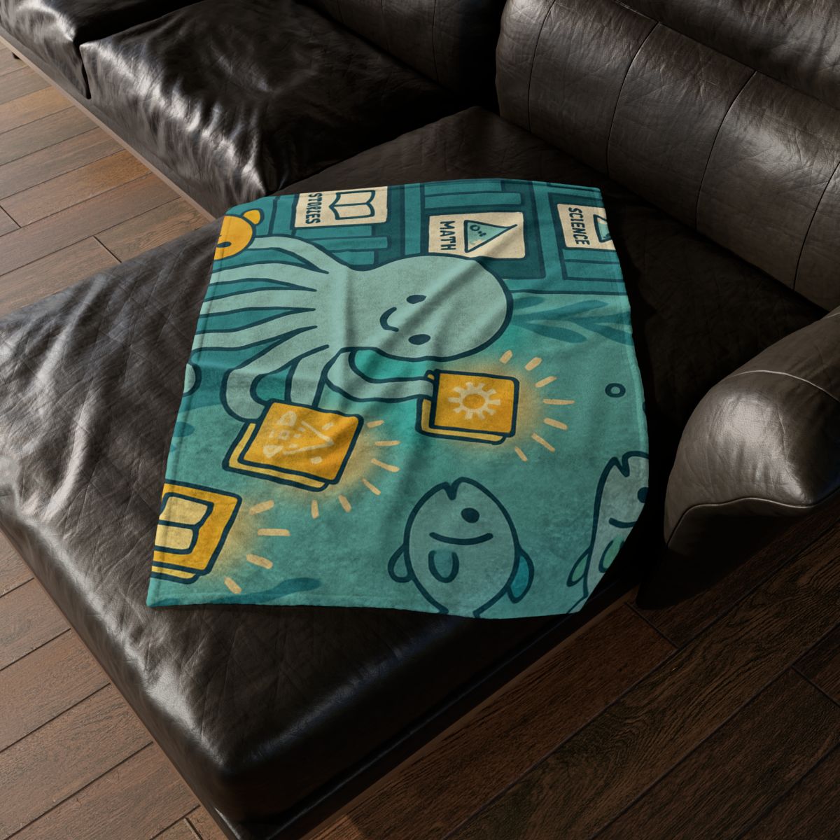 Underwater Library Of Light soft fleece blankets