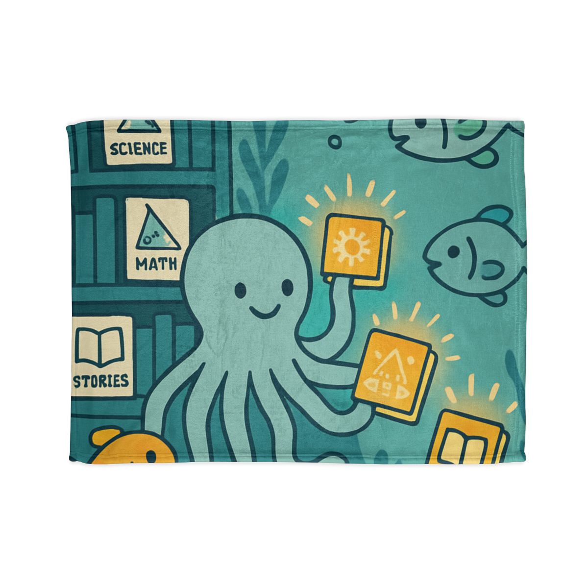 Underwater Library Of Light soft fleece blankets