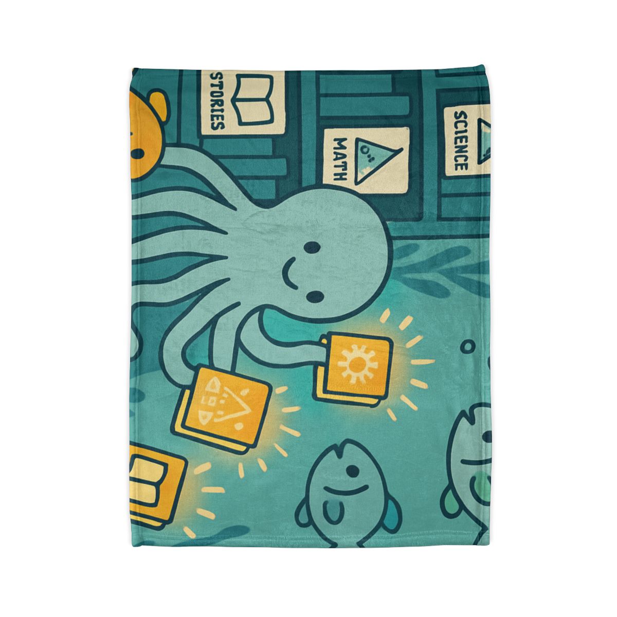 Underwater Library Of Light soft fleece blankets