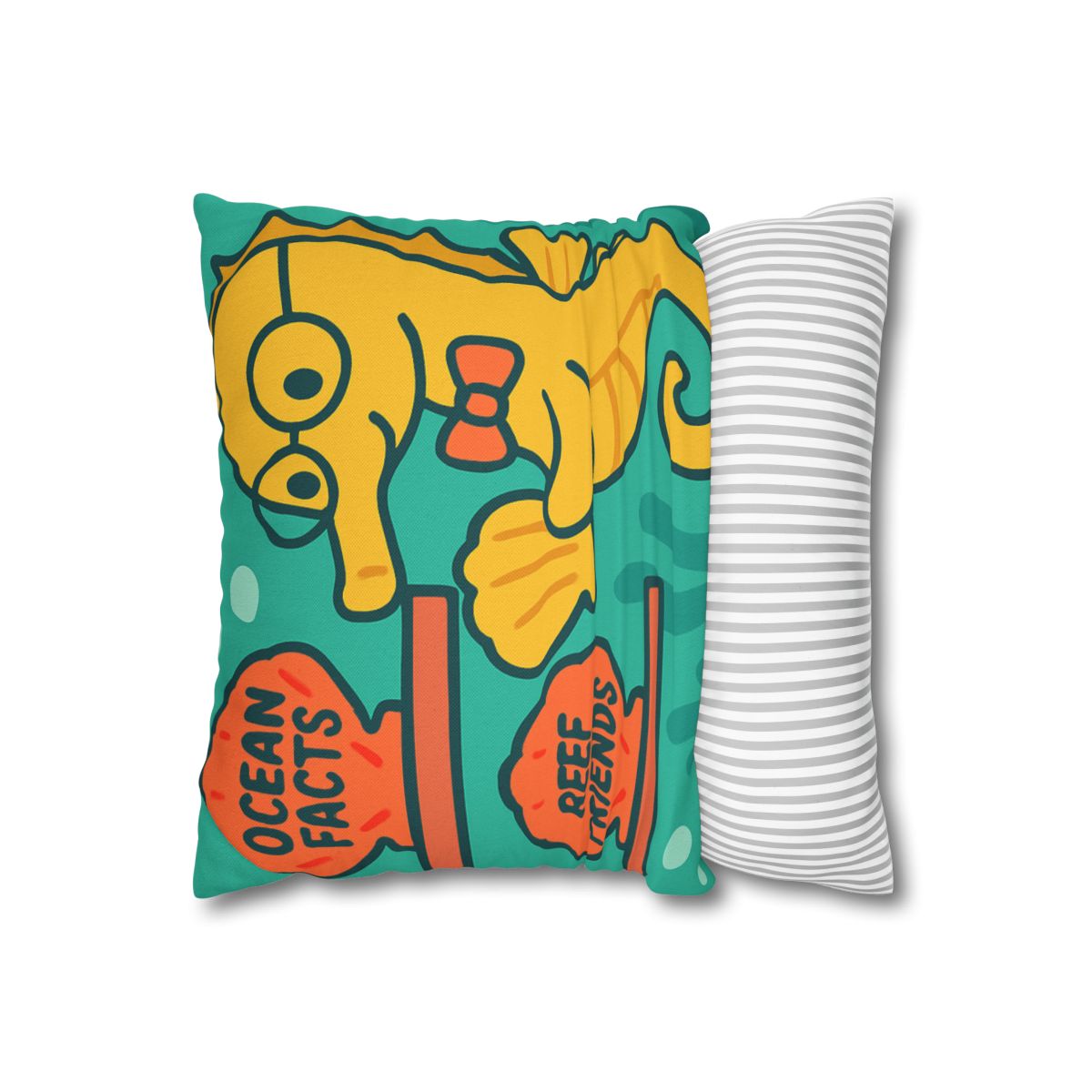 Underwater Library Of The Seahorse Librarian stylish decorative pillowcases