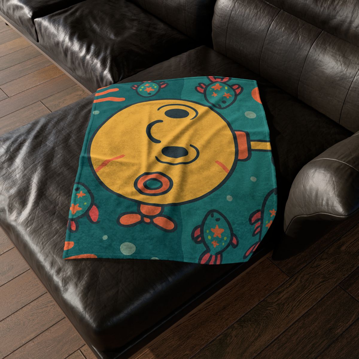 Underwater Planet Explorer Sub personalized cozy blankets