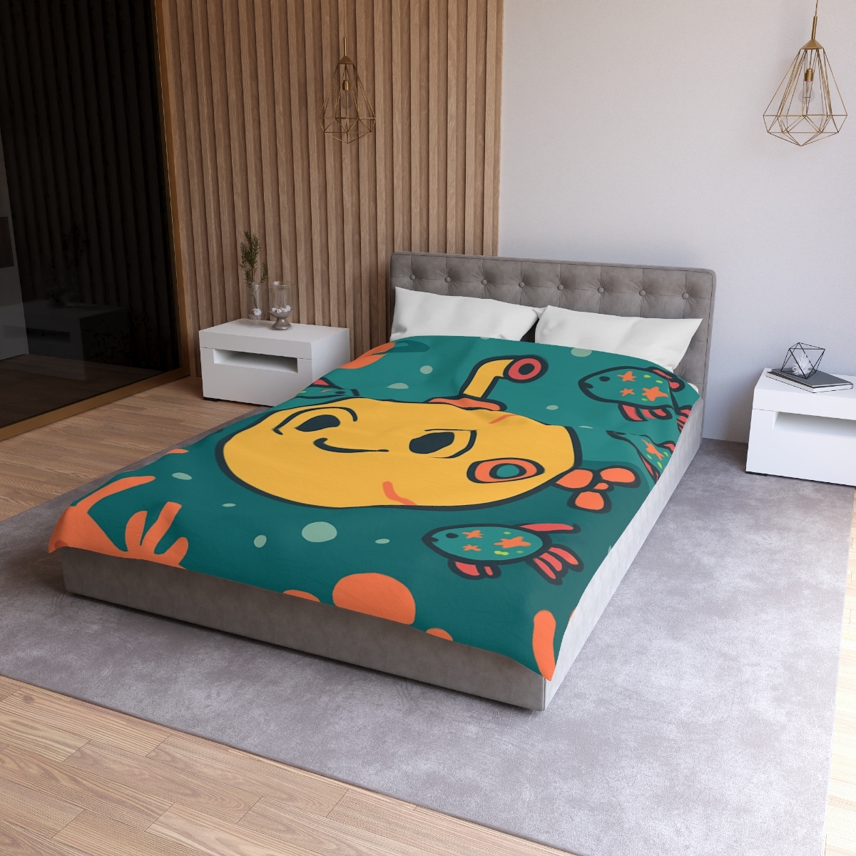 Underwater Planet Explorer Sub duvets for gifts