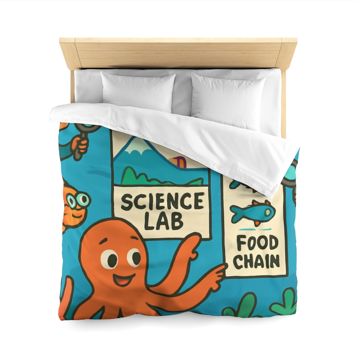 Underwater Science Lab Reef custom duvets