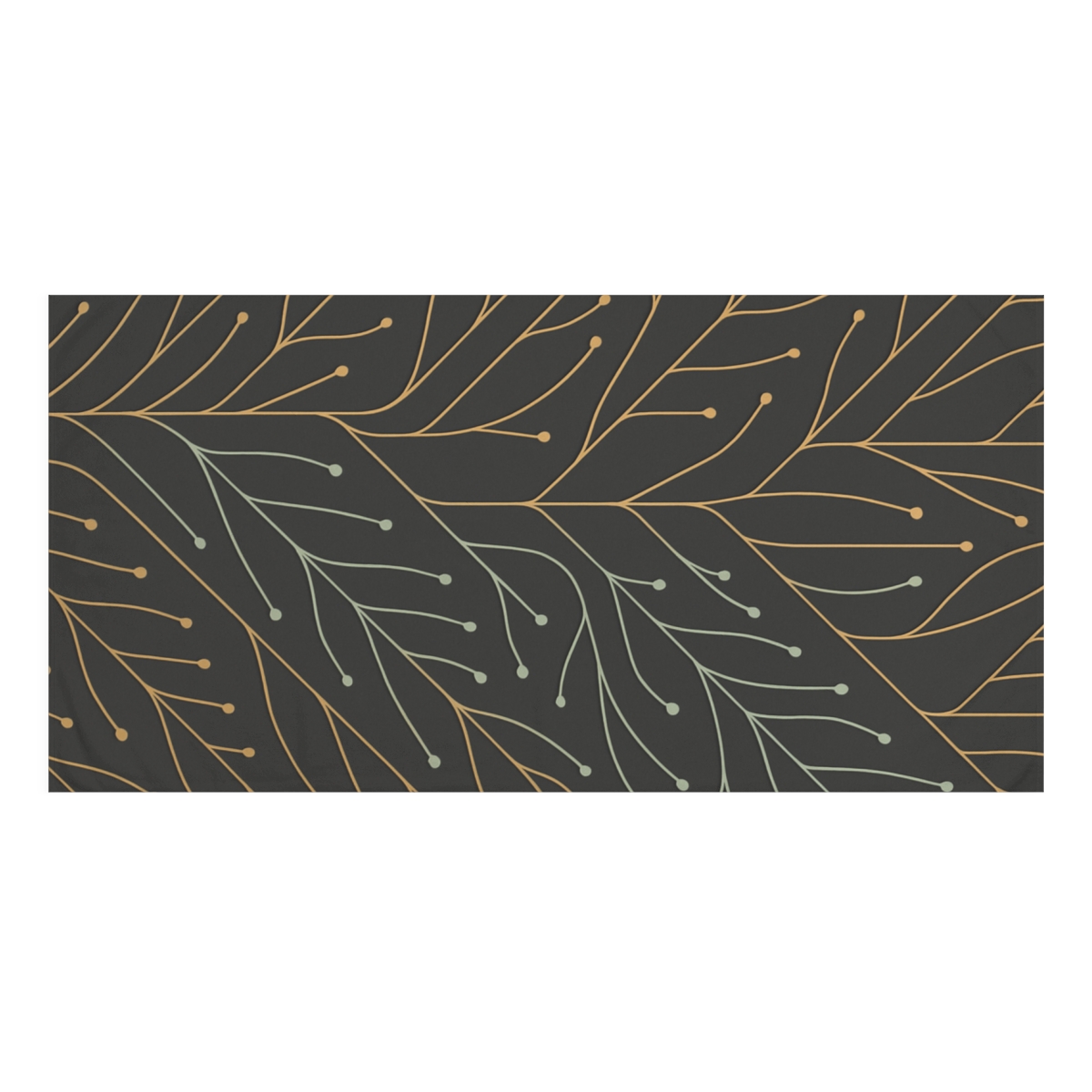 Vein Circuit Filigree personalized bath towels