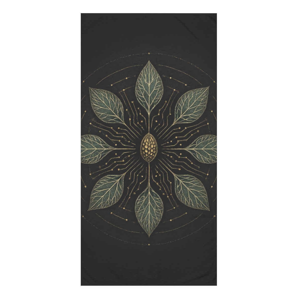 Vein Circuit Mandala custom towels