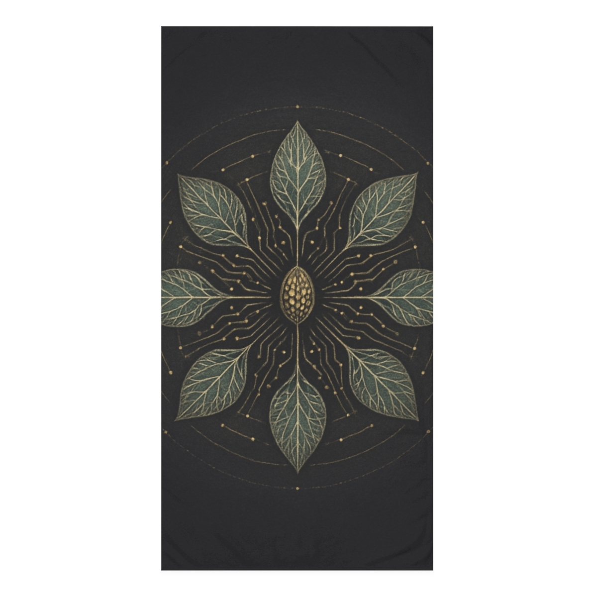 Vein Circuit Mandala custom towels